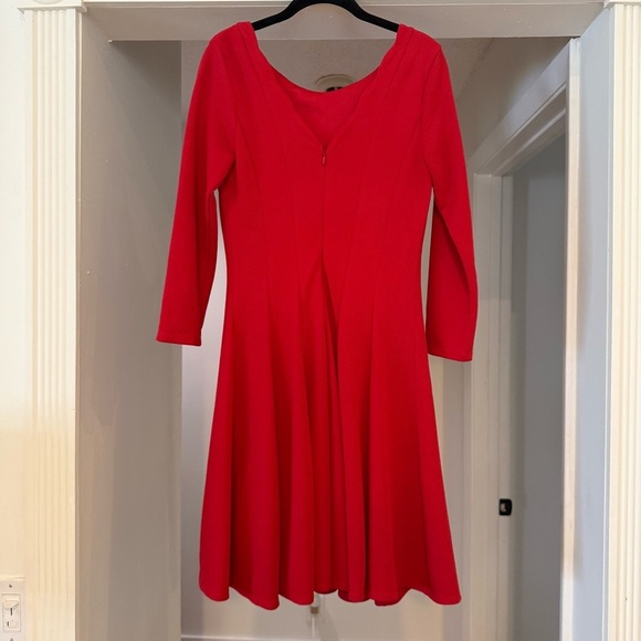 Anthro Sunday in Brooklyn Crosstown Dress 3/4" Sleeve Red Mini Dress M Classic - Picture 13 of 16